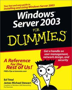 Windows server 2003 for dummies