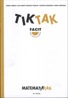Matematiktak for sjette klasse -- Tiktak, facit