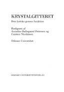 Krystalgitteret : den lyriske genres funktion