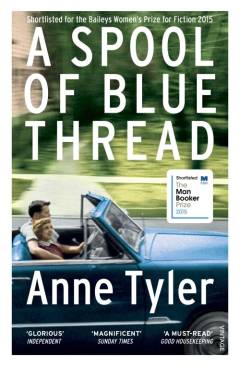 A  spool of blue thread