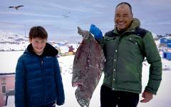Min klasse i Grønland. 5:10 : Fisketur