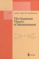 The quantum theory of measurement
