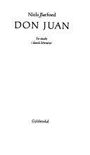 Don Juan : en studie i dansk litteratur