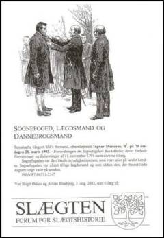 Sognefoged, lægdsmand og Dannebrogsmand