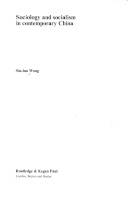 Sociology and socialism in contemporary China