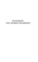 Protokoły tzw. Komisji Grabskiego : tajne dokumenty PZPR
