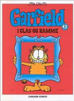 Garfield i glas og ramme