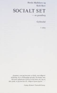 Socialt set : en grundbog