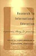 Research in international education : experience, theory & practice
