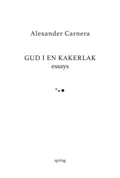 Gud i en kakerlak : essays