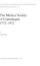 The Medical Society of Copenhagen 1772-1972