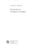 New studies in the history of English