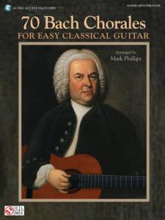 70 Bach chorales for easy classical guitar