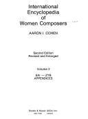 International encyclopedia of women composers. Vol. 2 : Sai-Zyb