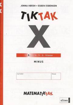 Matematiktak for 2. klasse -- Tiktak x. Minus