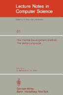 The Vienna development method : the meta-language