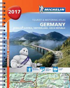 Deutschland, Benelux, Suisse/Schweiz/Svizzera,  Österreich, Česká Republika : Strassen- und Reiseatlas, toeristische Wegenatlas