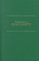 Critical essays on Elias Canetti