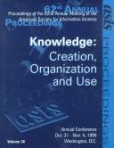 ASIS '99 : proceedings of the 62nd ASIS annual meeting, Washington, DC, October 31-November 4, 1999