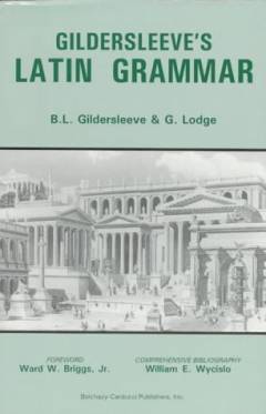 Gildersleeve's Latin grammar