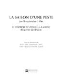Saison d'une peste (avril - septembre 1590) : Le cimetière des Fédons à Lambesc (Bouches-du-Rhône)
