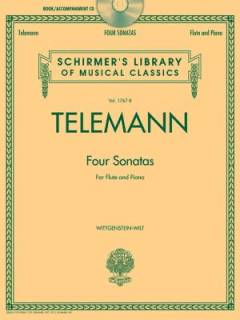 Four sonatas : for flute and piano