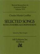 Selected songs with chamber accompaniment