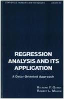 Regression analysis and its application : a data-oriented approach