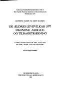 De ældres levevilkår 1977, økonomi, arbejde og tilbagetrækning