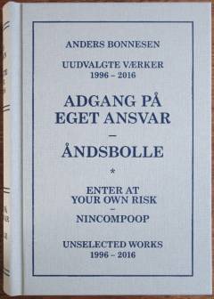 Adgang på eget ansvar-åndsbolle : uudvalgte værker 1996-2016