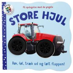 Store hjul : rør, føl, træk ud og løft flappen!