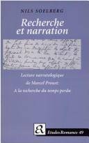Recherche et narration : lecture narratologique de Marcel Proust: A la recherche du temps perdu