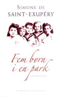Fem børn i en park