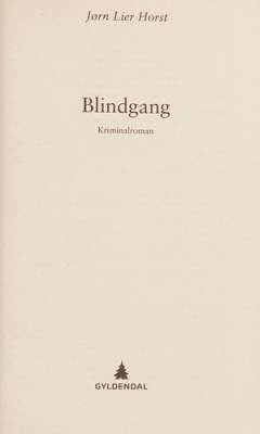 Blindgang : kriminalroman