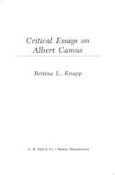 Critical essays on Albert Camus