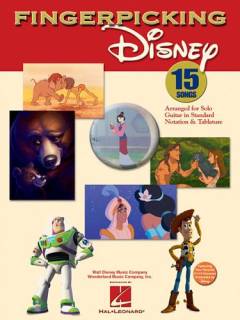 Fingerpicking Disney : 15 songs arranged for solo guitar in standard notation & tablature