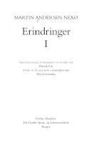 Erindringer. Bind 1 : Et lille Kræ. Under aaben Himmel