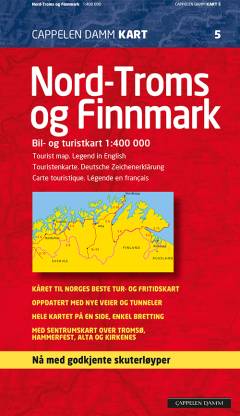 Nord-Troms og Finnmark 1:400 000 : bil- og turistkart