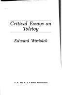 Critial essays on Tolstoy