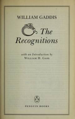 The recognitions : a novel