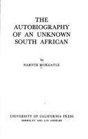 The autobiography of an unknown South African