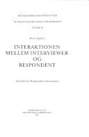 Interaktionen mellem interviewer og respondent