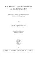Ein Franziskanerinnenkloster im 15. Jahrhundert : Edition und Analyse von Besitzinventaren aus der Abtei Longchamp