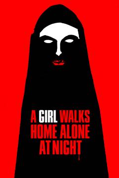 A girl walks home alone at night