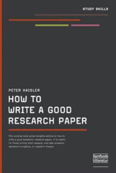 How to write a good research paper
