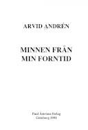 Minnen från min forntid