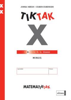 Matematiktak for 2. klasse -- Tiktak x. Minus