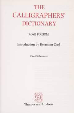 The calligrapher's dictionary