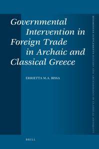 Governmental intervention in foreign trade in archaic and classical Greece