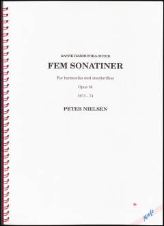 Fem sonatiner : for harmonika med standardbas : opus 16, 1971-74 : dansk harmonika-musik